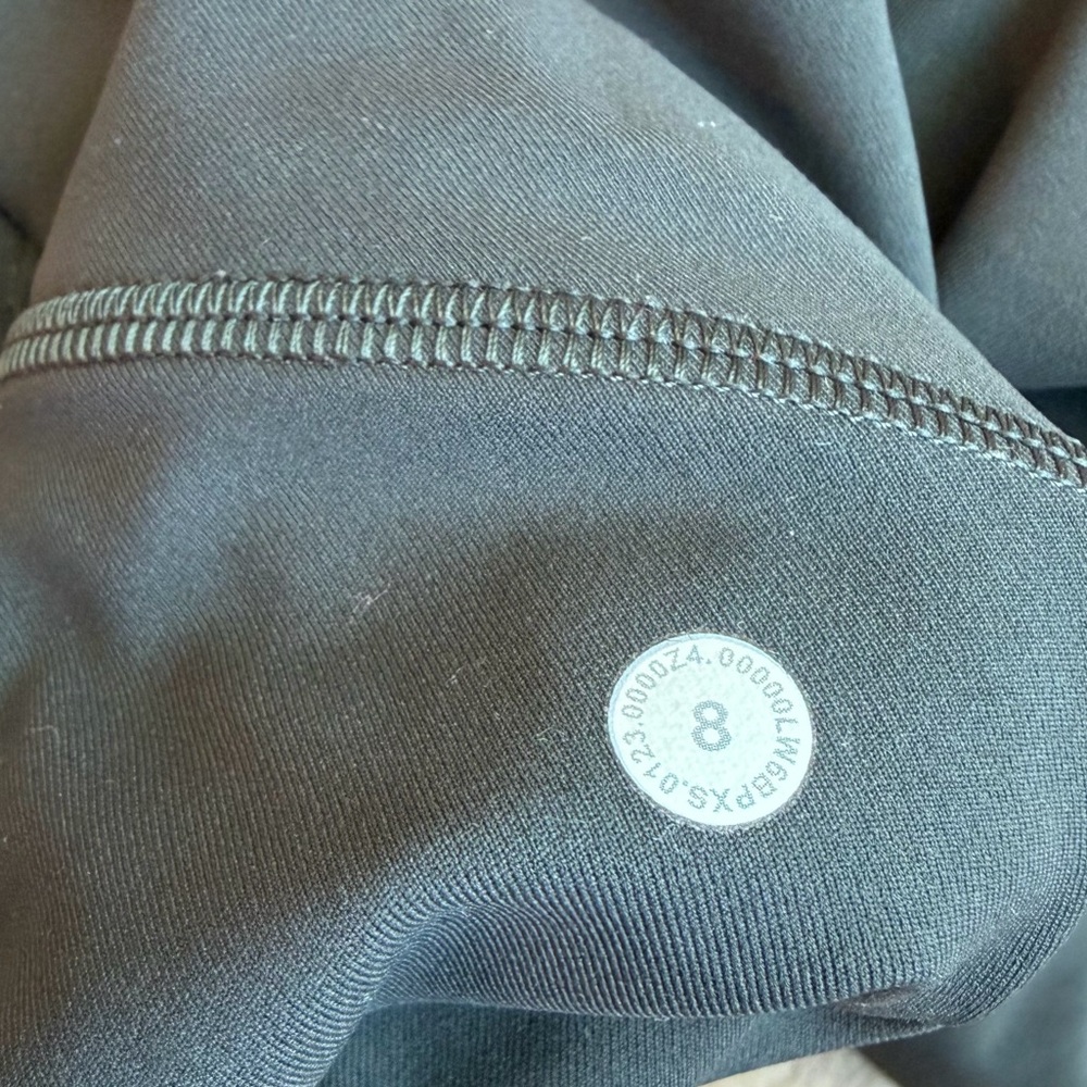 LuLuLemon Swift Speed High Rise Crop 23” Graphite Grey 8 Pockets Reflective - Picture 12 of 15